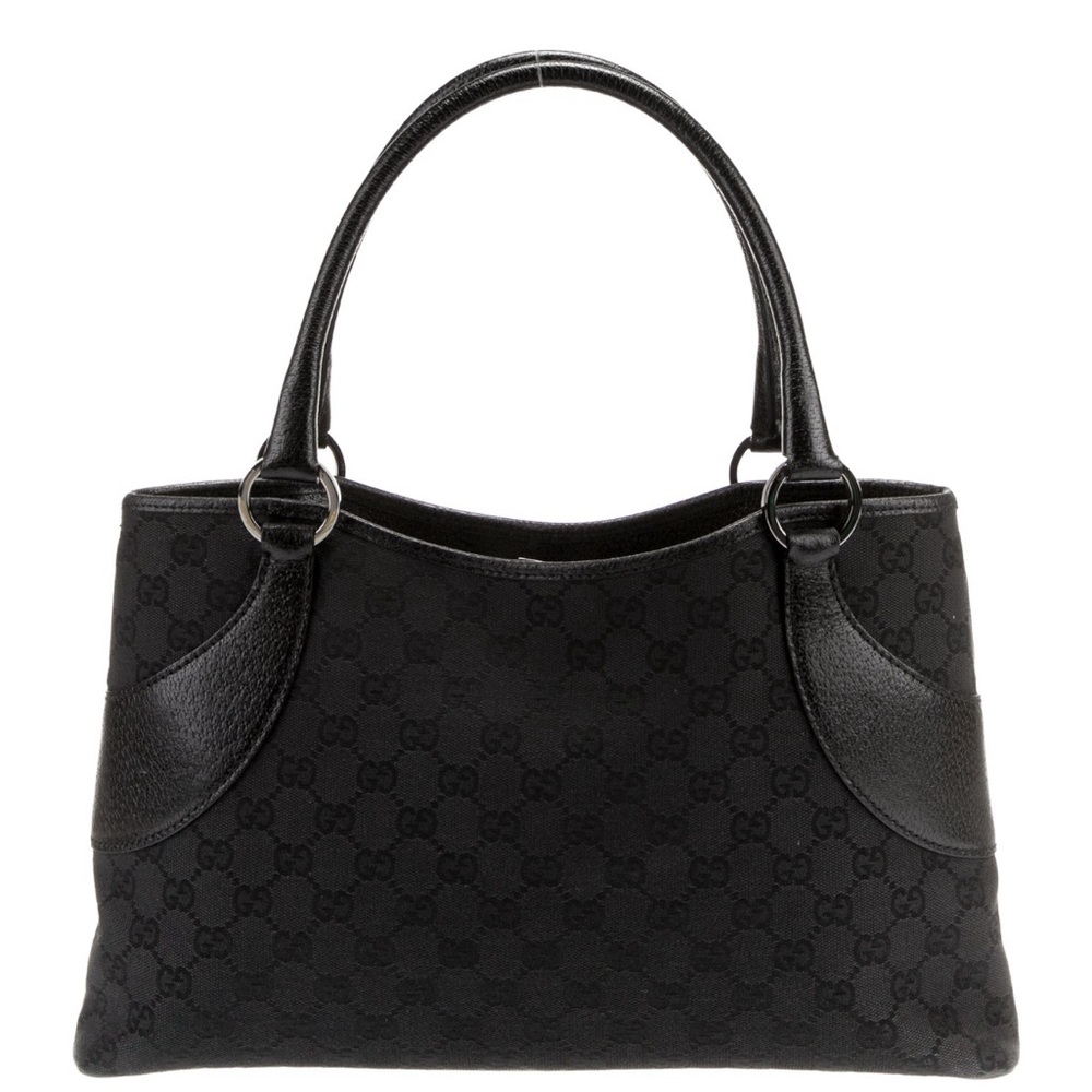 Vintage Gucci GG Black Tote Purse